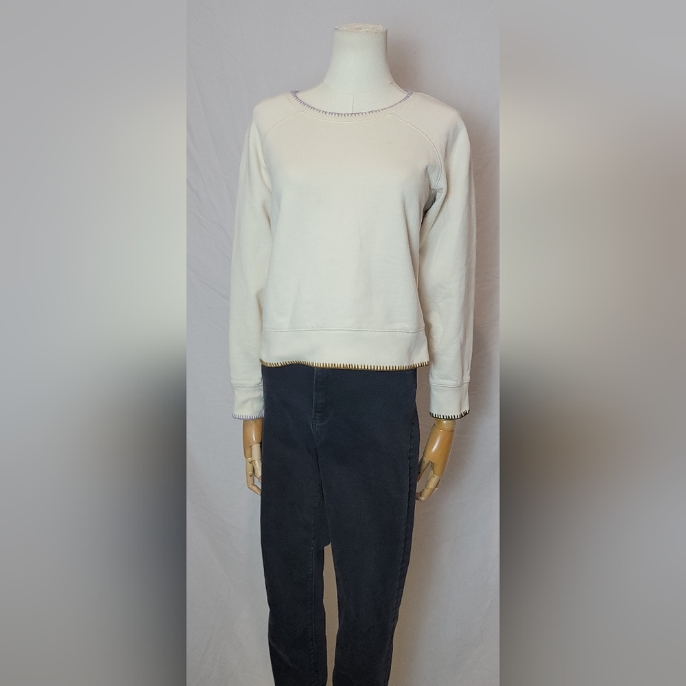 Madewell Stitched Shrunken Sweatshirt, Size Small